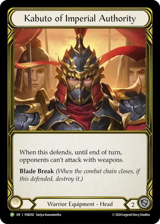 Kabuto of Imperial Authority - FAB292