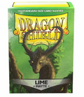 Dragon Shield Standard Card Sleeves - Box 100 - Lime MATTE