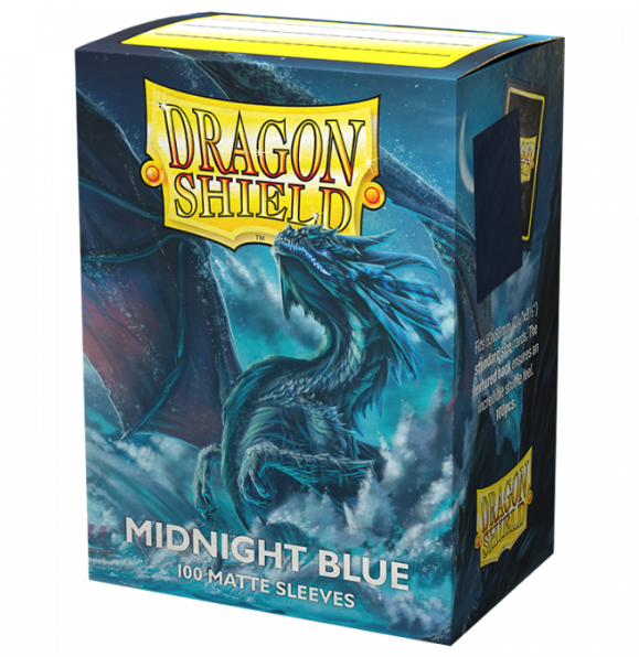 Dragon Shield Standard Card Sleeves - Box 100 - Midnight Blue MATTE