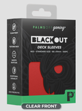 Blackout Deck Sleeves - Standard Size - Red (Palms Off Gaming - POG)