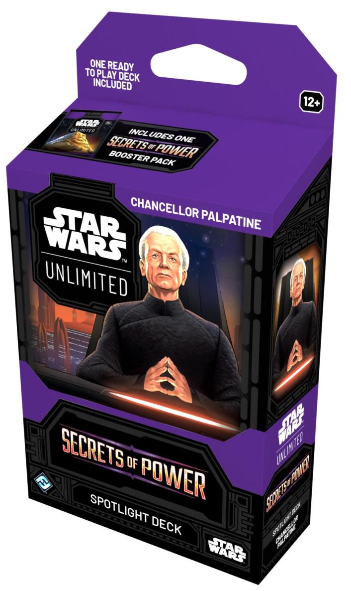 Star Wars Unlimited - Secrets of Power Spotlight Deck Display (Chancellor Palpatine)