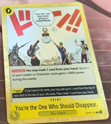 You're the One Who Should Disappear [Wings of the Captain]