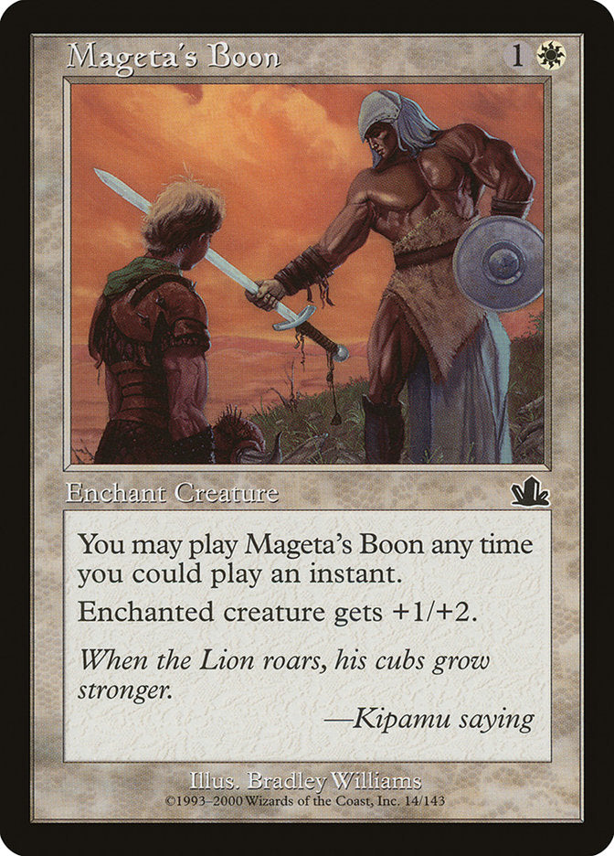 Mageta's Boon [Prophecy]