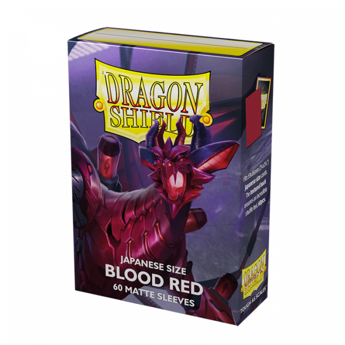 Dragon Shield Japanese Card Sleeves - Box 60 - Blood Red Matte