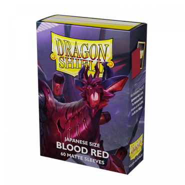 Dragon Shield Japanese Card Sleeves - Box 60 - Blood Red Matte