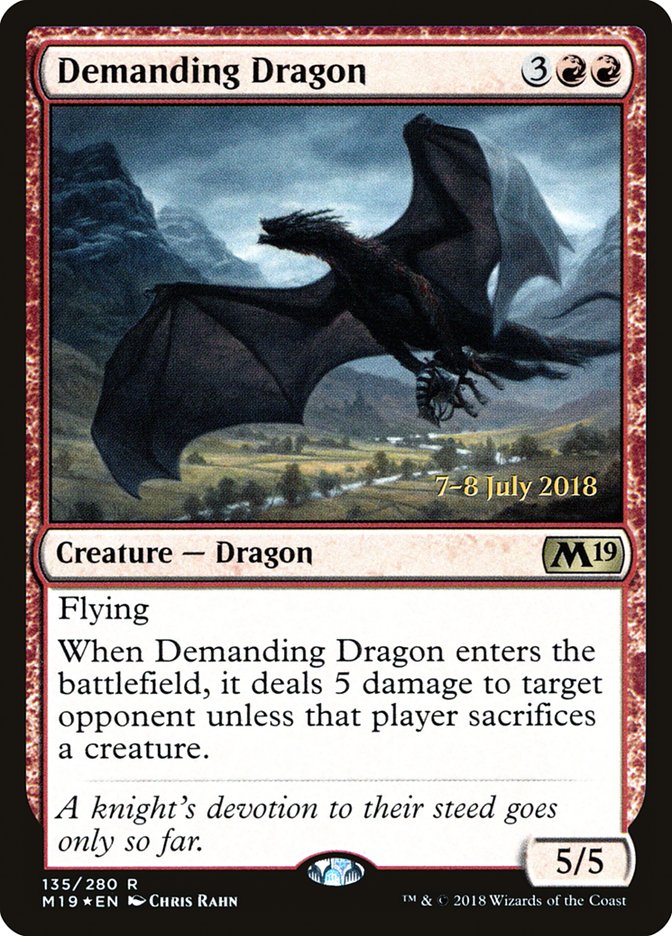 Demanding Dragon [Core Set 2019 Prerelease Promos]