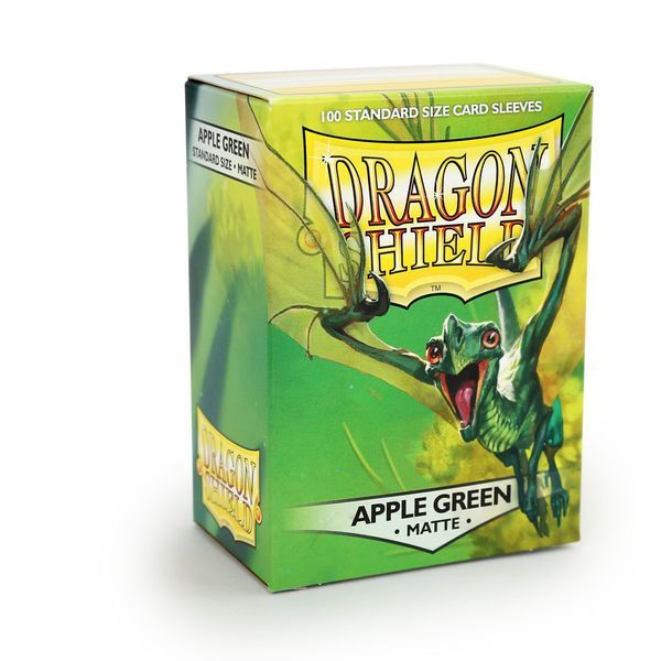 Dragon Shield Standard Card Sleeves - Box 100 - Apple Green MATTE