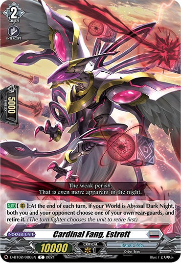 Cardinal Fang, Estrett (D-BT02/086EN) [A Brush with the Legends]