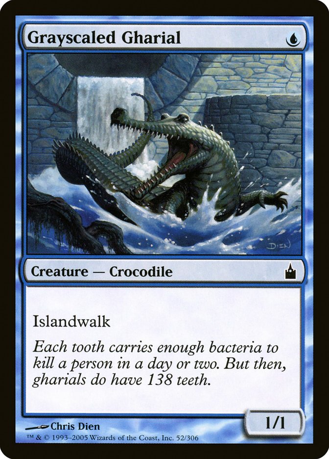 Grayscaled Gharial [Ravnica: City of Guilds]