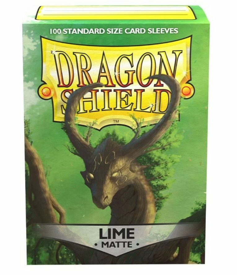Dragon Shield Standard Card Sleeves - Box 100 - Lime MATTE