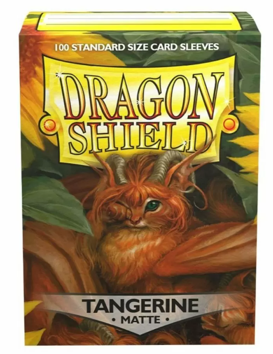 Dragon Shield Standard Card Sleeves - Box 100 - Tangerine MATTE